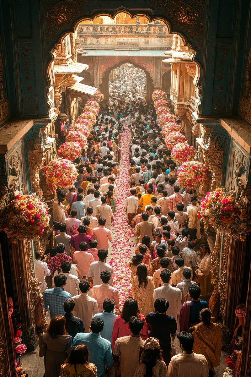 Traditional Indian Wedding Setup